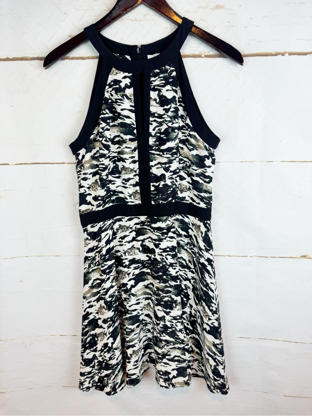 Parker | Tidal Camo Halter Mini Dress, M NWT - Picture 4 of 14